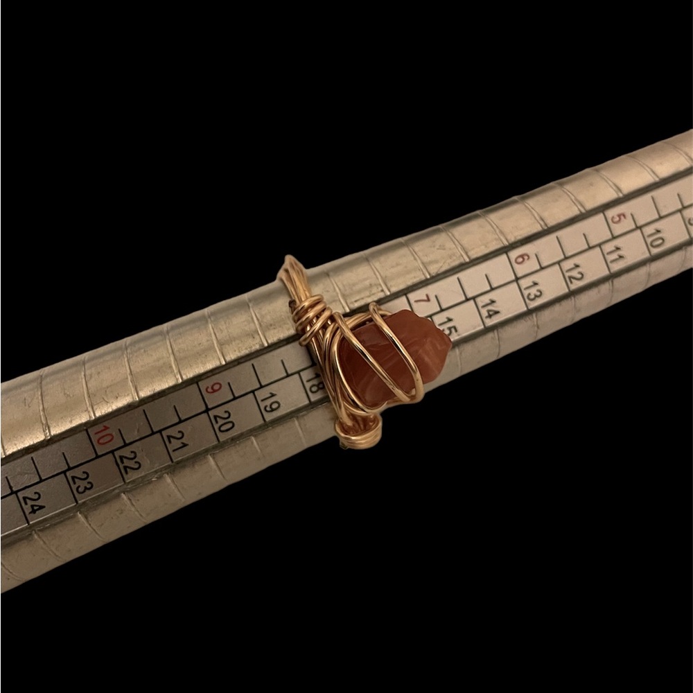 3 for $15 gold carnelian ring